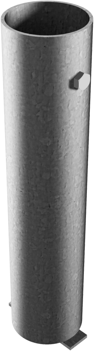 Bodenhülse Ø 76 mm für Profilzylinder und Dreikant
