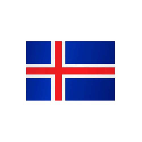 Technische Ansicht: Länderflagge Island