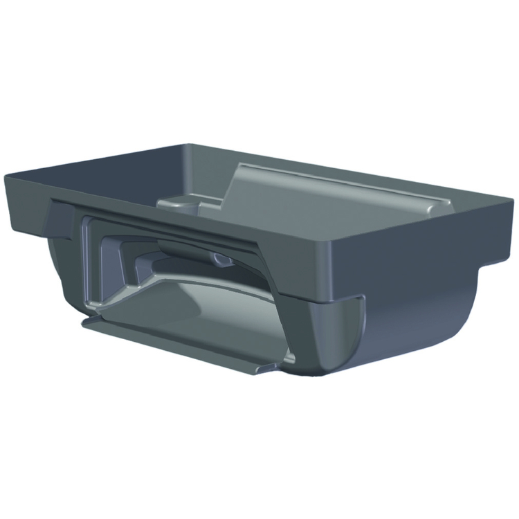 Modellbeispiel: Streugut-Einsatz für Streugutbehälter P-Box (mit Entnahmeöffnung)