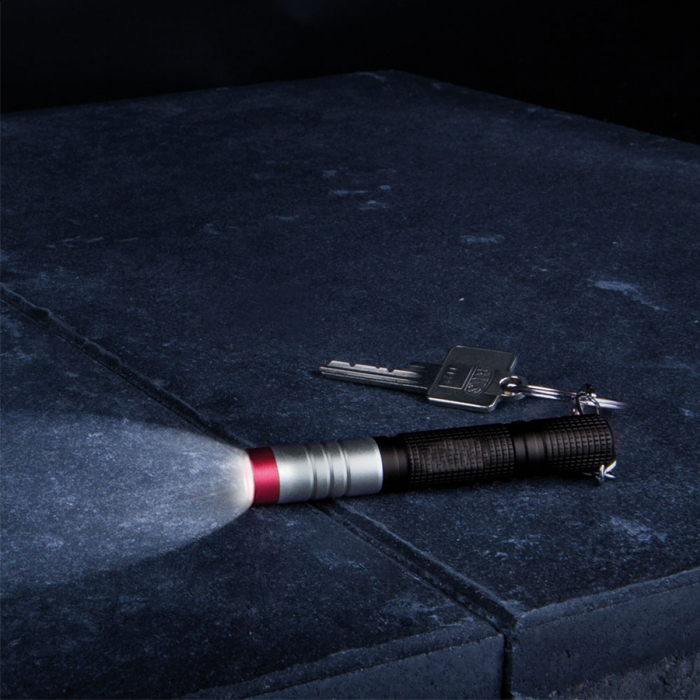 Mini-Taschenlampe LED 'SH-5.430' mit Karabiner, 25 lm, fokussierbar