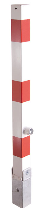 Modellbeispiel: Absperrpfosten -Bollard-  70 x 70 mm umlegbar, mit Hebe-  und Kippmechanik (Art. 470fukh)