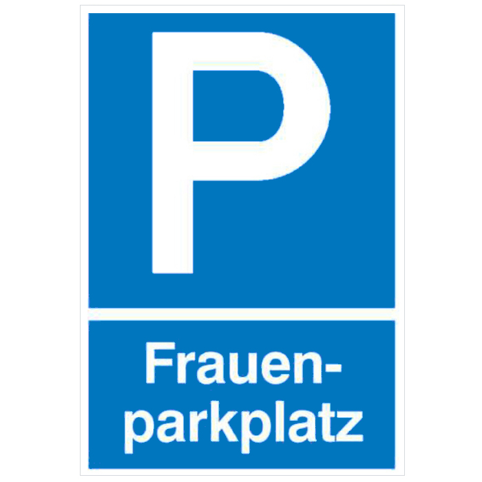 Modellbeispiel: Parkplatzschild Frauenparkplatz (Art. 41.5135)