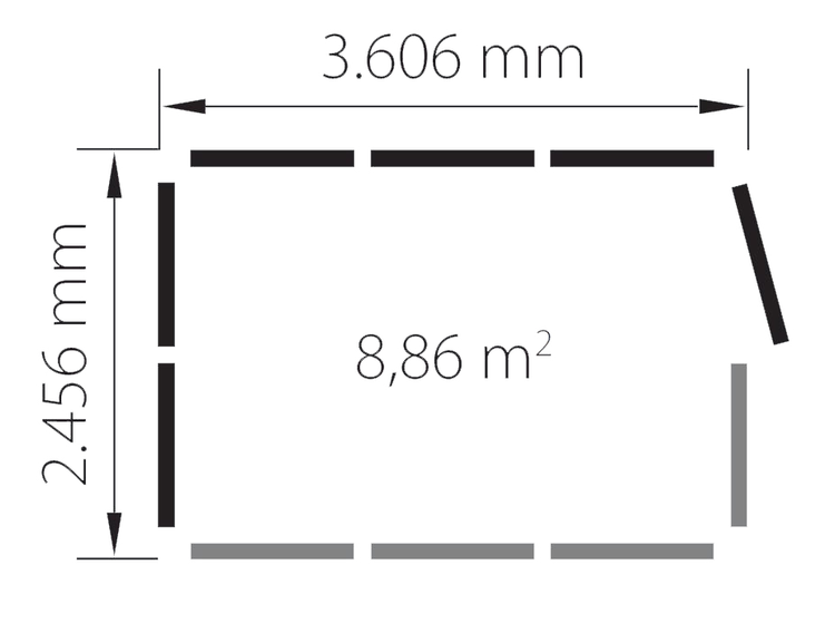 Modulares Raumsystem Komplett-Set 'Master 10', Grundfläche 8,86 m²
