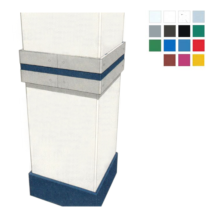 Säulenschutzprofil 'Defender E20' für Rechtecksäulen mit 90°-Ecken