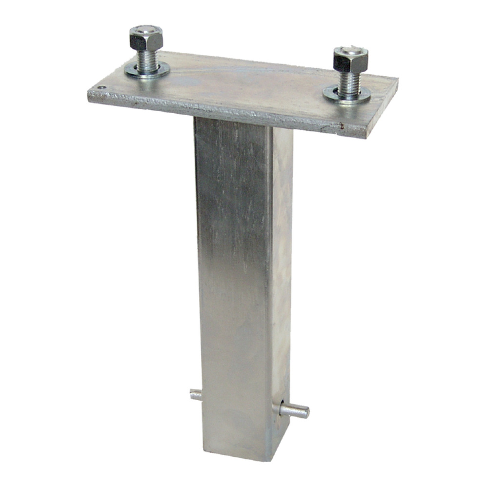 Modellbeispiel: Bodenanker zum Einbetonieren mit 2 Schrauben (Art. 14306)