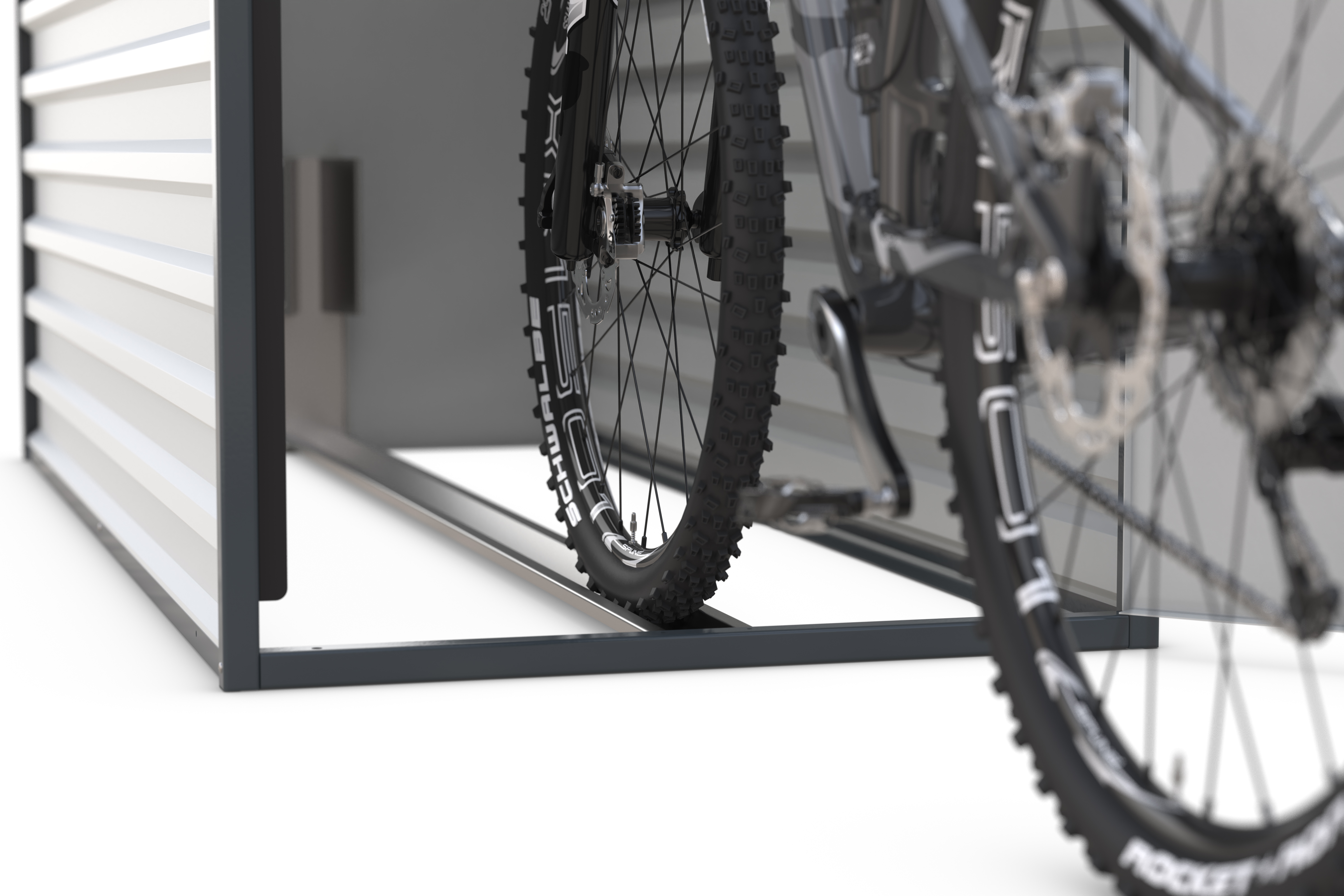 Fahrradgarage/Fahrradbox 'Classy' (2050x820x1400 mm), ADFC Qualität, komplett montiert