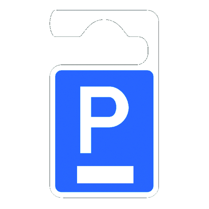 Parkausweisanhänger mit Symbol P