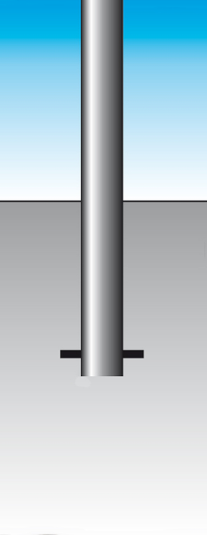 Absperrpfosten 'Acero Halbhügel' (V2A) Ø 61 mm aus Edelstahl