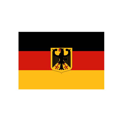 Nationalflagge Deutschland für Privat (mit Wappen)