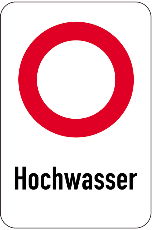 Modellbeispiel: Sonderschild, Hochwasser (Art. 14982)
