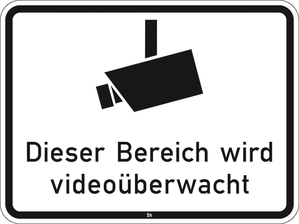 Video Infozeichen - Betriebskennzeichnung Alarmanlage