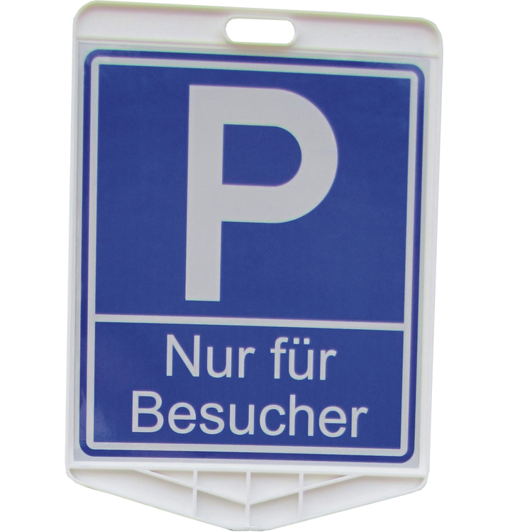 Parkplatzschild 'Nur für Besucher' aus Kunststoff, aufschraubbar, 350 x 410 mm