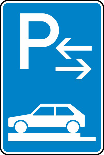 Parken auf Gehwegen ganz quer zur Fahrtr. links (Mitte) Nr. 315-83