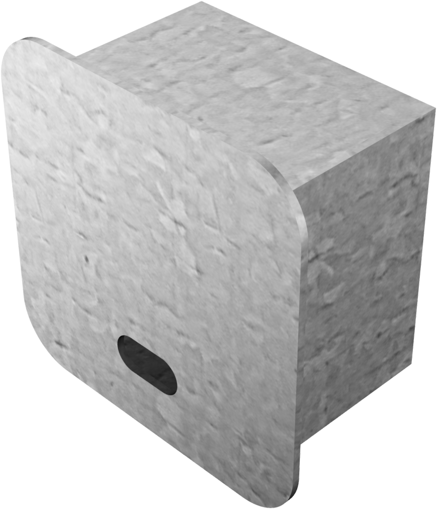 Abdeckkappe für Bodenhülse 70 x 70 mm, ohne Verschluss, Vierkant