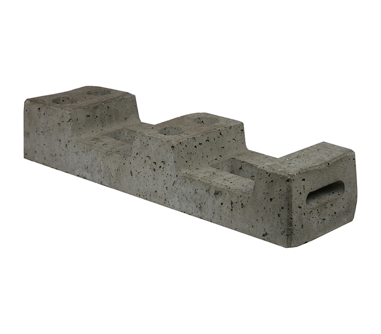 Modellbeispiel: Bauzaunfuß aus Beton (Art. 3f101)