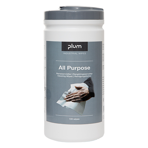 PlumWipes 'All-Purpose' Reinigungstücher für Hände, Maschinen und Werkzeuge, 100er-Box