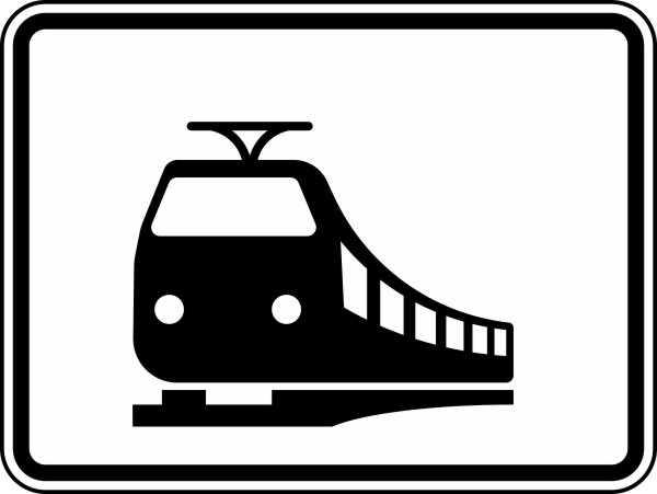 Modellbeispiel: VZ Nr. 1048-18  (Nur Schienenbahnen)