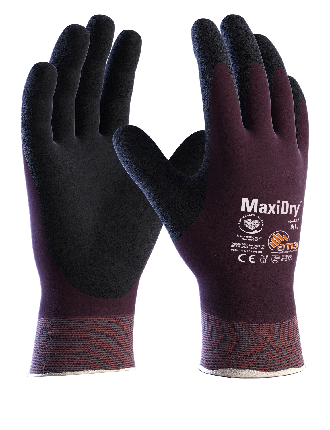 MaxiDry®  Nylon-Strickhandschuhe '(56-427)', 9 