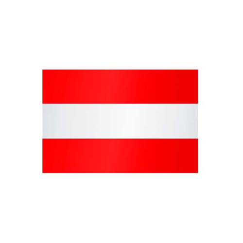 Technische Ansicht: Länderflagge Österreich (ohne Wappen)