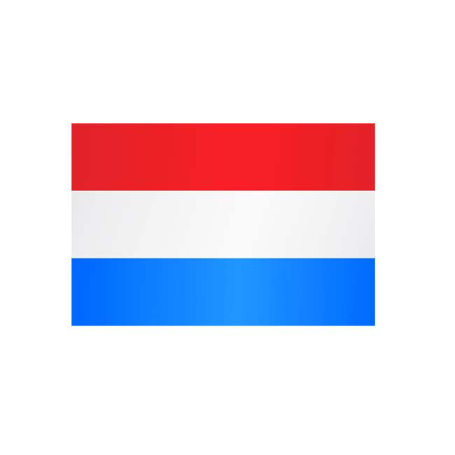Technische Ansicht: Länderflagge Luxemburg (ohne Wappen)
