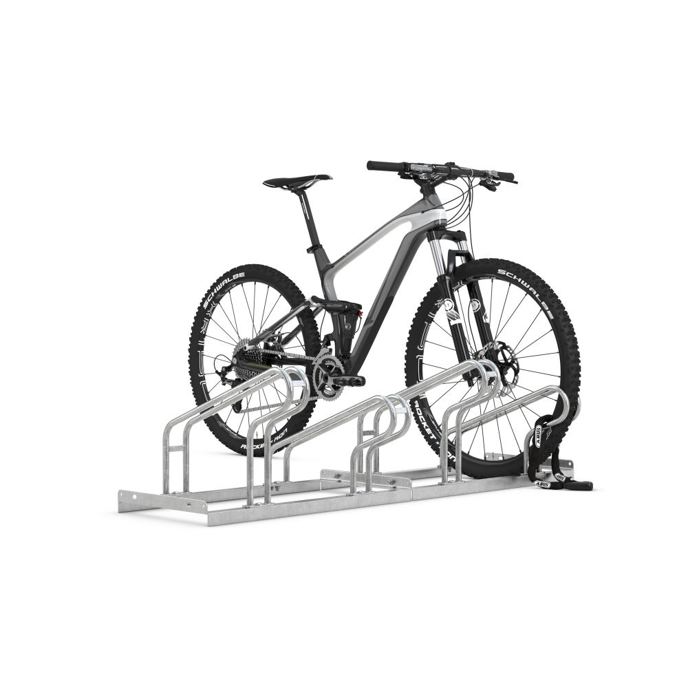 Bügelparker '2058', 8 Stellplätze, Radabstand 350 mm, einseitig