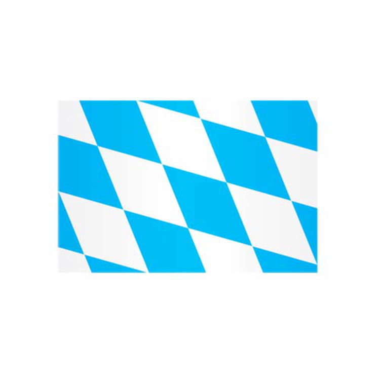 Landesflagge Bayern 2 (große Rauten ohne Wappen)
