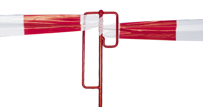 Laterneneisen UVV-Bügel, Rundstahl ca. Ø 12 mm, rot lackiert