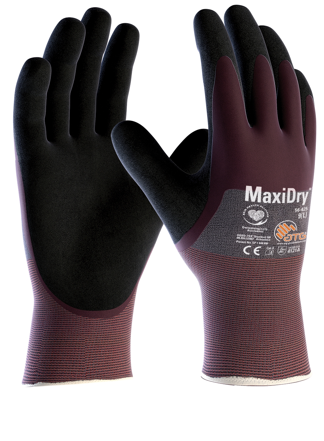MaxiDry® Nylon-Strickhandschuhe '(56-425 HCT), SB-Verpackung', 9 