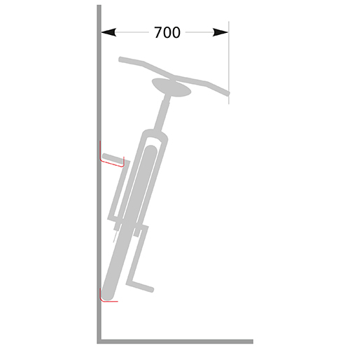 Fahrradständer Pedalparker Typ 3500