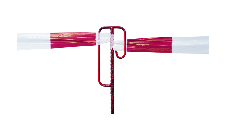 Laterneneisen, UVV-Bügel, Rundstahl ca. Ø 12 mm, rot lackiert