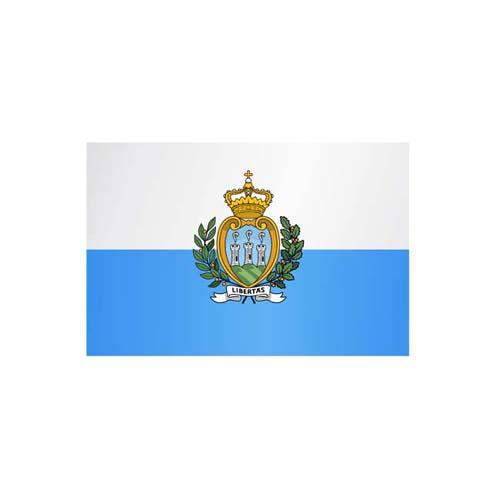 Länderflagge San Marino (mit Wappen)