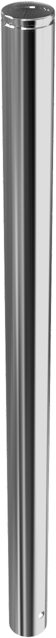 Absperrpfosten 'Bollard' Ø 76 mm, mit Ziernut