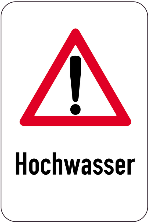 Modellbeispiel: Sonderschild, Hochwasser (Art. 14983)