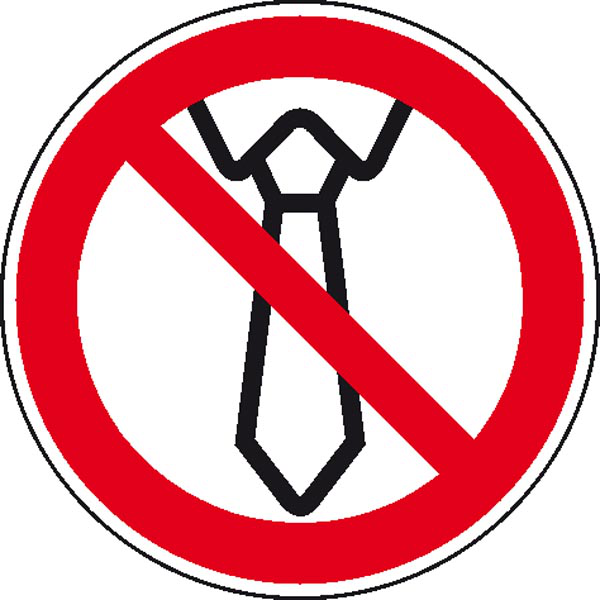 Modellbeispiel: Bedienung mit Krawatte verboten (Art. 21.0472)