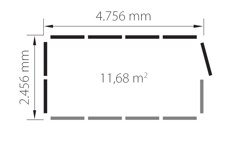 Modulares Raumsystem Komplett-Set 'Master 12', Grundfläche 11,68 m²