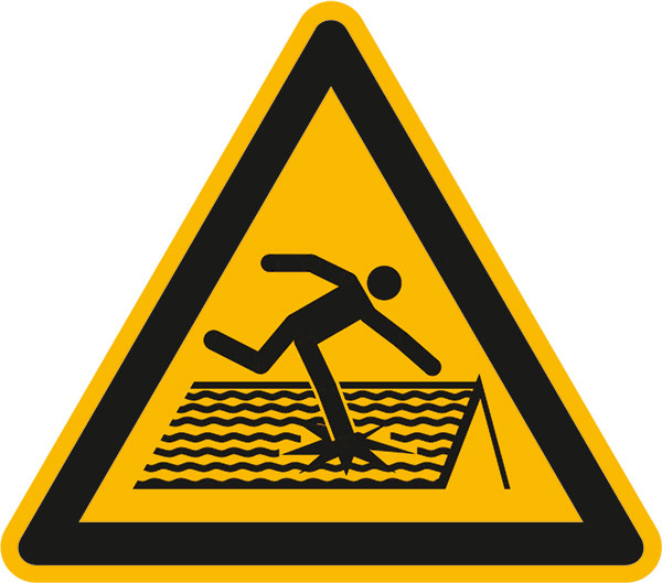 Modellbeispiel: Warnschild Warnung vor nicht durchtrittsicherem Dach (Art. 11.a8280)