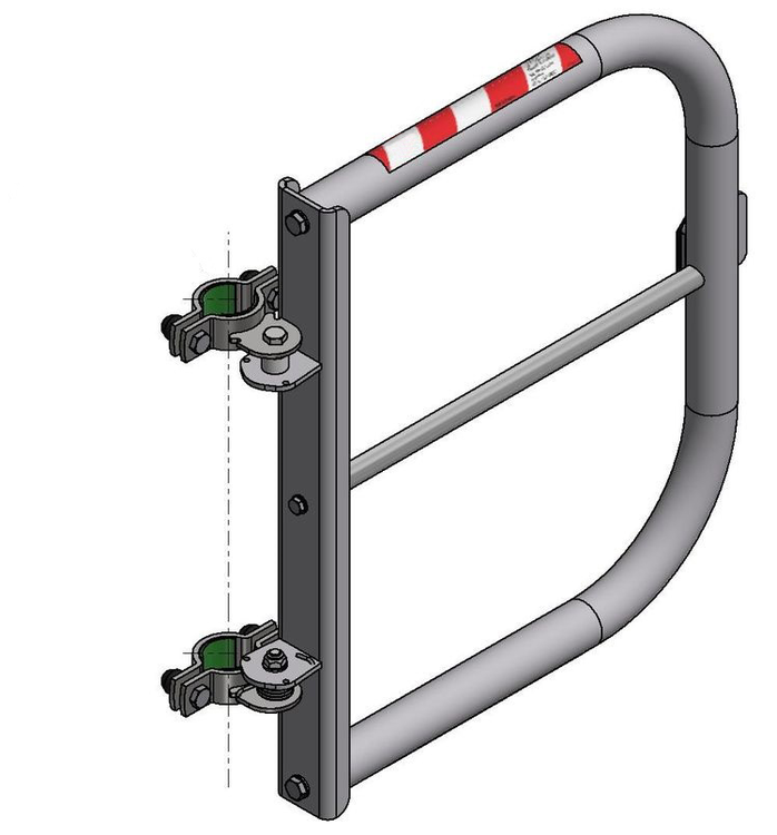Sicherheitstür 'Safe Guardian' für Steigleitern, aus Aluminium, Breite 500 mm