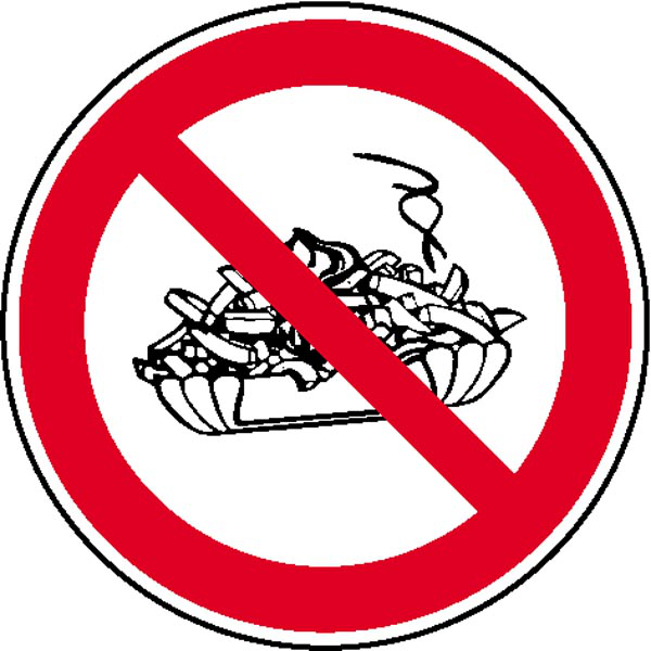Modellbeispiel: Mitnahme von Speisen verboten, (Art. 21.0997)