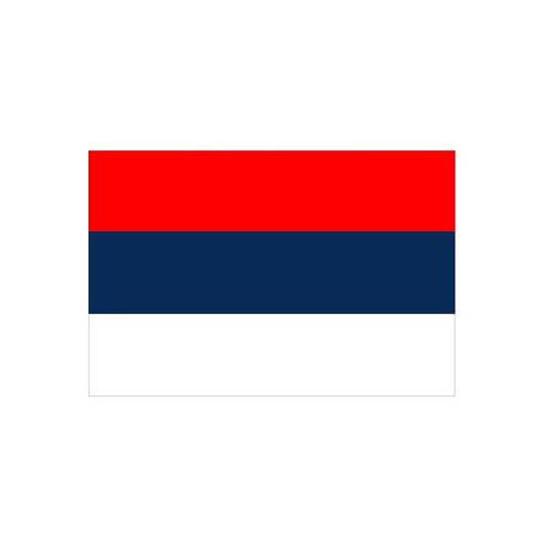 Technische Ansicht: Länderflagge Serbien (ohne Wappen)