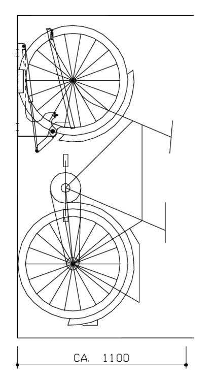 Fahrrad-Wandparker 'Mailand' mit Liftfunktion, Einstellwinkel 90°