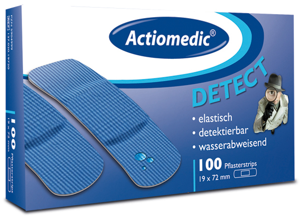 Pflasterstrips Actiomedic® 'Detect' für den Lebensmittelbereich