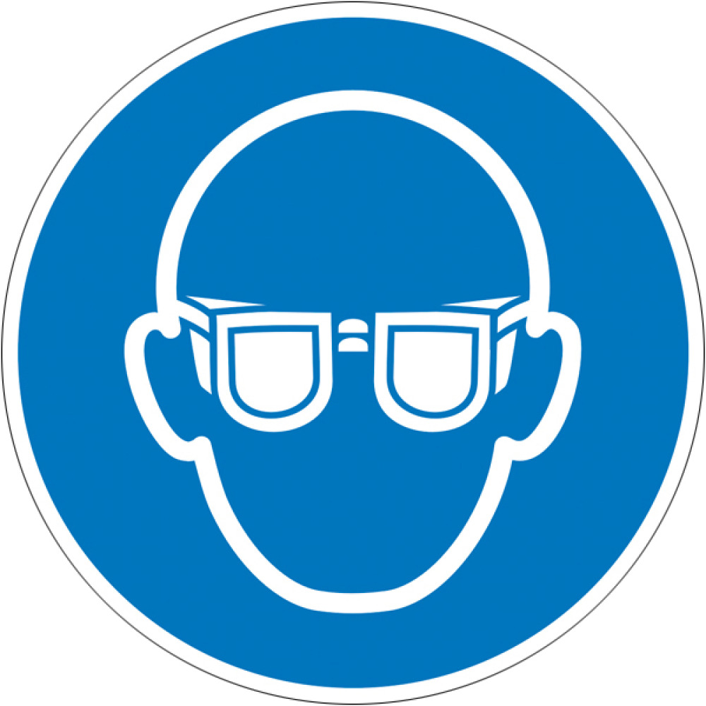 Modellbeispiel: Gebotsschild Augenschutz benutzen (Art. 21.a7005)