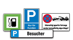 Parkplatzschilder
